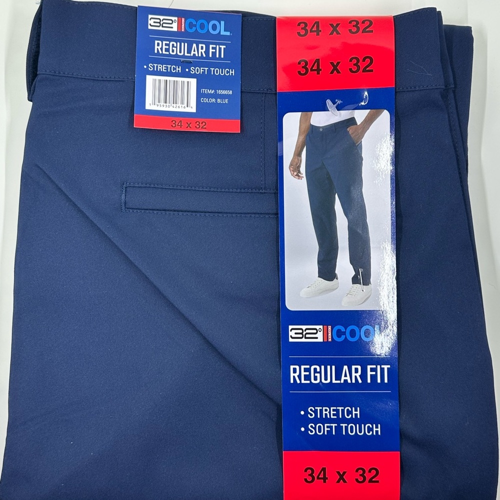 32 Degrees Cool Blue Regular Fit Pants